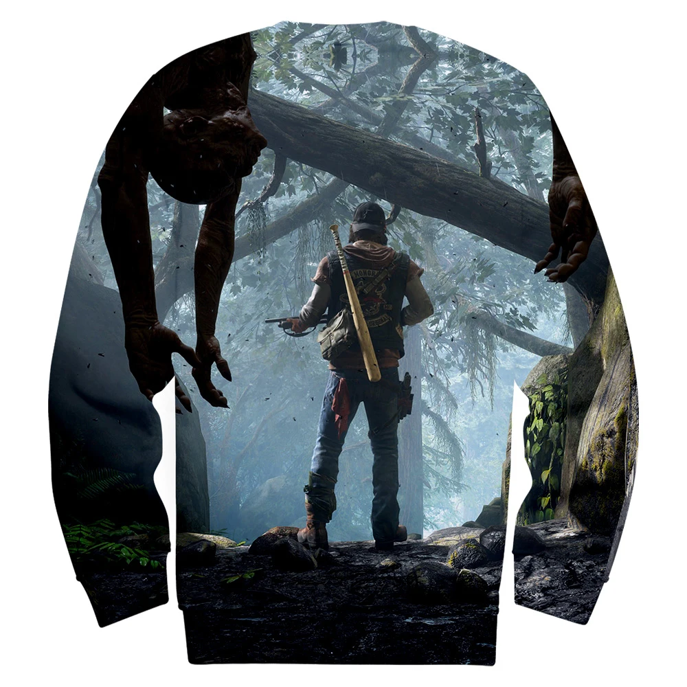 Модные days gone толстовка мужская Круглый воротник с длинными рукавами Толстовка days gone игры Harajuku топ с принтом в стиле хип-хоп толстовка