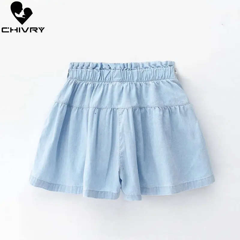 

Chivry New 2019 Girls Summer Denim Shorts Kids Baby Girls Bowknot Denim Shorts Little Girls Children Fashion Jeans Clothes