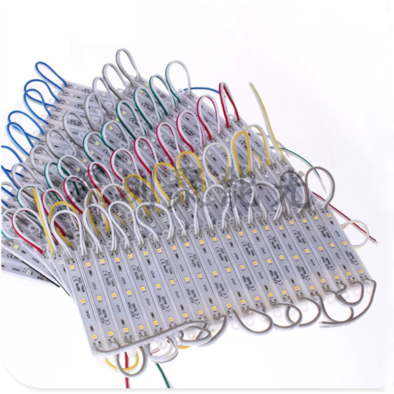 

100 шт./лот светодиодные модульные светильники 12 В pixel SMD 3528 IP65, монохромный гирляндный модуль для магазина Dvertisemen, дизайнерские задние фонари