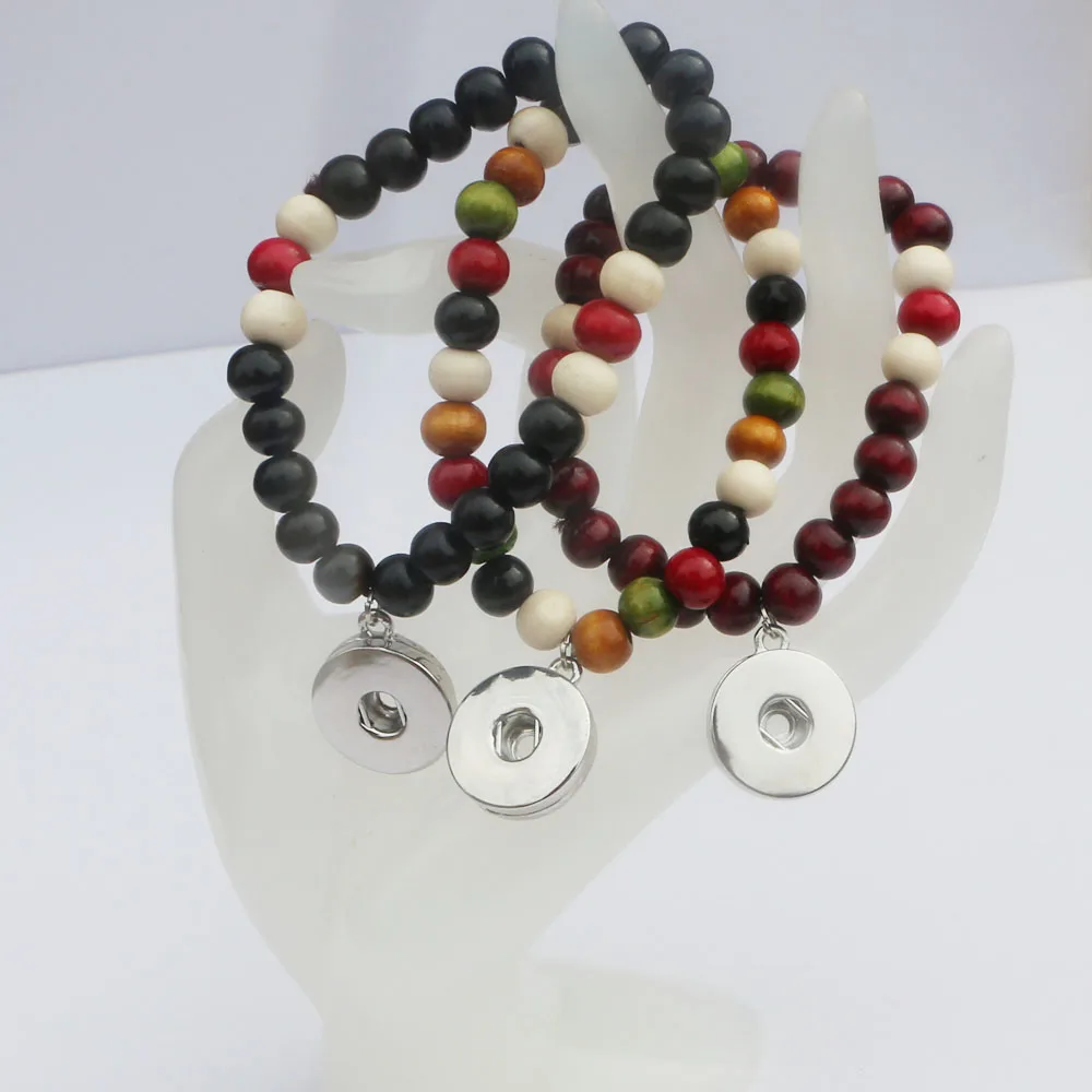 1 шт. цветные деревянные браслеты в буддистском стиле с бусинами молитва 18 мм