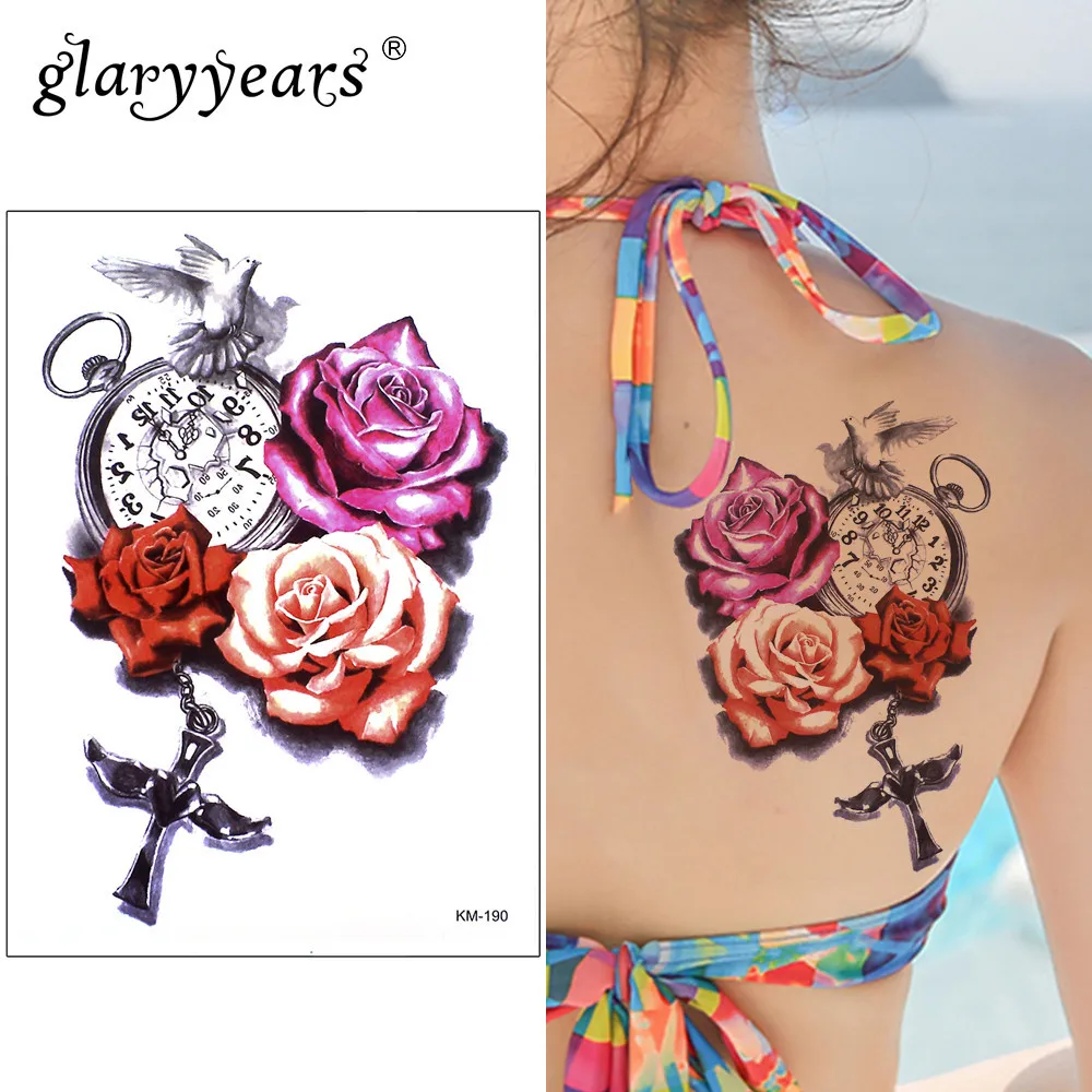 Временная тату-наклейка Glaryyears 15*21 см искусственная татуировка фотоэлементы