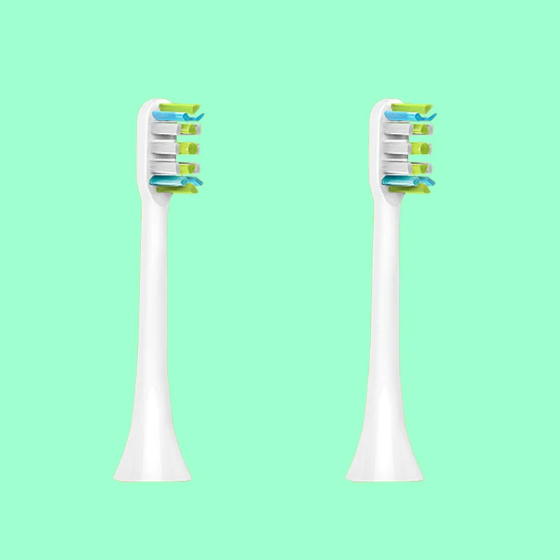 2 pieces white heads 2/3 шт сменные насадки для зубных щеток, независимая гигиеническая упаковка с колпачком, совместимая с SOOCAS X3 SOOCARE, электрическая зубная щетка - Цвет: 2 pieces white heads