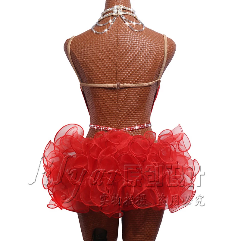 Женское платье для латинских танцев Сексуальные вечерние платья с открытой