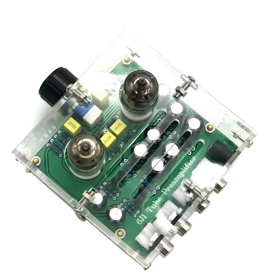 HIFI 6J1 ламповый усилитель аудио Плата Amplificador HIFI класса А тональный предусилитель пластина с акриловым шасси Собранный D1-002