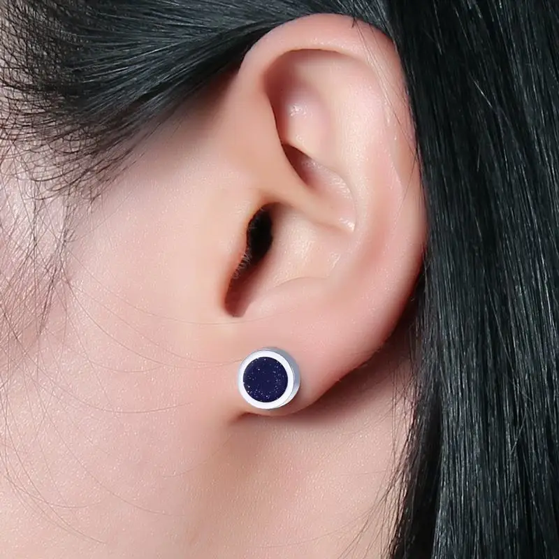 Vnox звездное небо Серьги гвоздики для Для женщин мужчин 4 вида цветов Классический