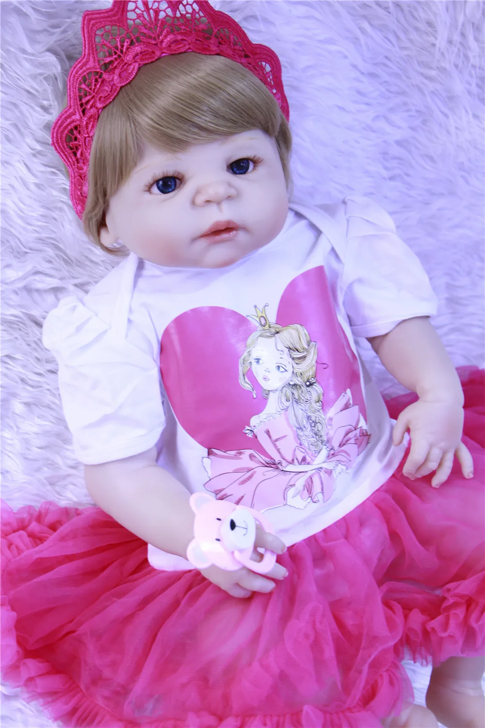 Кукла реборн 55 см полностью силиконовая виниловая Реалистичная|reborn 55cm|baby lifelike
