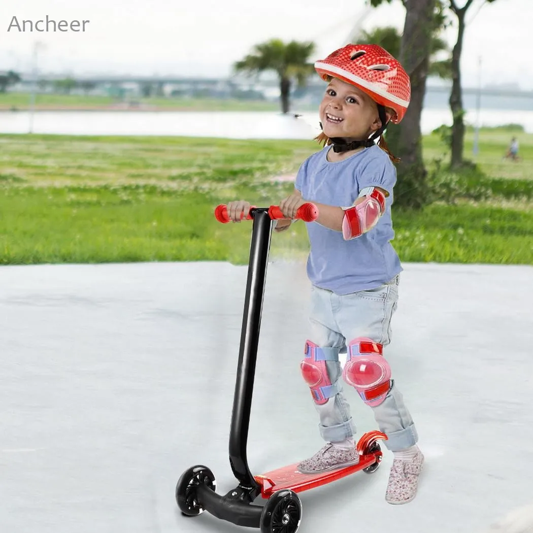 Новый самокат для детей 3 скутер с рулевой отдачей светодиодный подсветкой