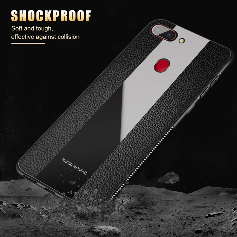 Soft Leather Case for OPPO K1 R17 Pro R11S Plus Phone Cover TPU Edge R9S R15X A57 A79 A59 |