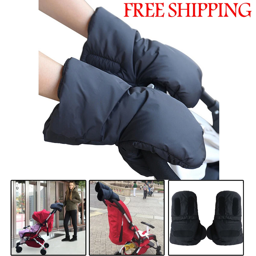 Одна пара флисовых перчаток для сиденья детской коляски Детские