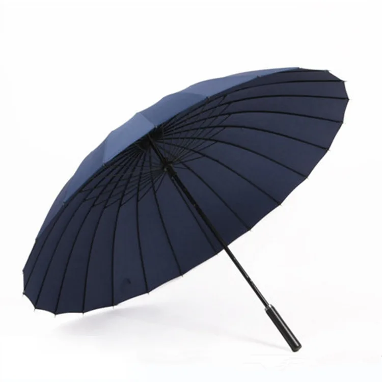 24 ребра зонтик с длинной ручкой креативный открытый Экстра большой дождливый