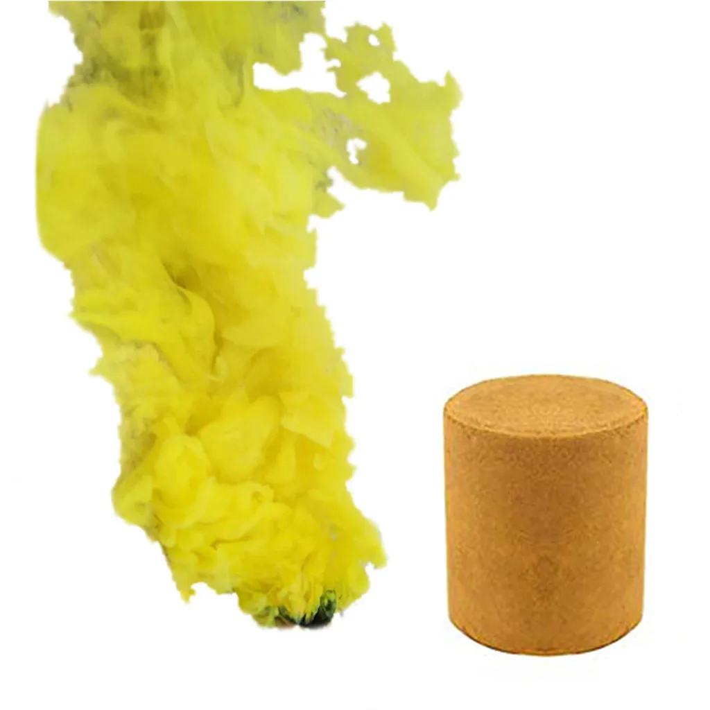 Yellow 1/6 шт. вечерние дыма торт красочный эффект дыма показать Круглый Бомба Dj для рождественской вечеринки сценический светильник тумана для помощи - Цвет: Yellow