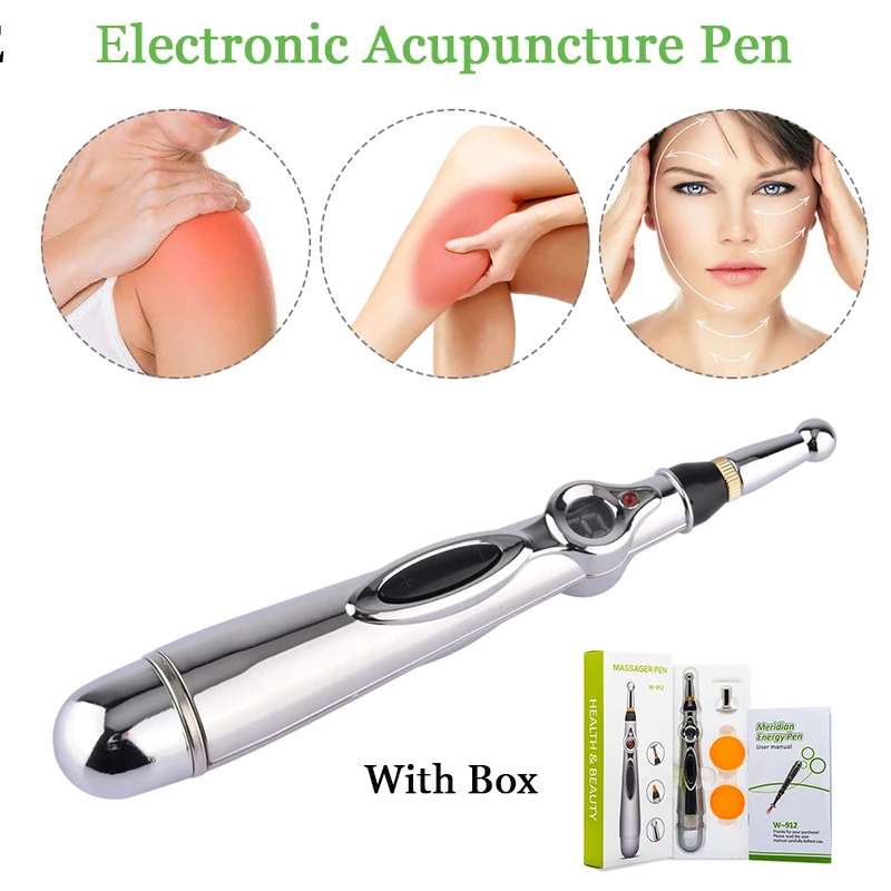 

Dropshipping Electronic Acupuncture Pen Stimulator Acupoint Massager laser acupuncture pen body massage Energy Pen Relief Pain