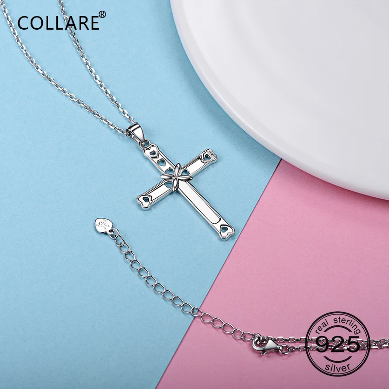 Женский кулон крест из серебра 100% пробы P639|necklace women|christian necklacecross pendant |