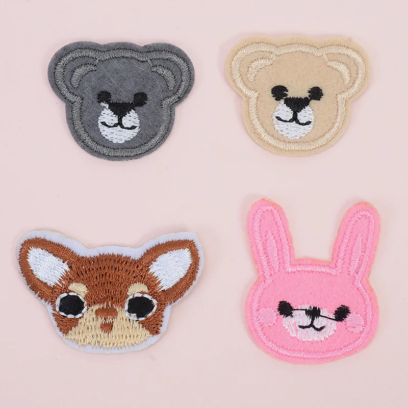 Kawaii Мультяшные нашивки для костюмы Вышитая эмблема аппликация карман милый Кот Вышитые Утюг на заплатка