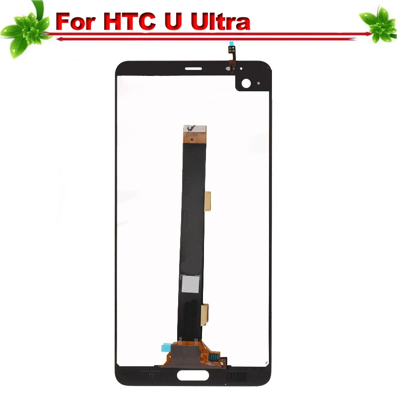 100% Tested for HTC U ULtra LCD Display Touch Screen Digitizer Assembly Replacement Ultra 5.7" Black | Мобильные телефоны и