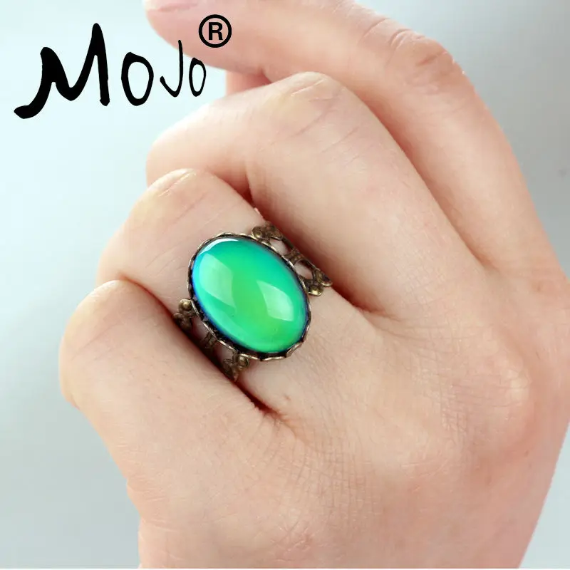 Модное Волшебное чувство настроения кольца изменение цвета эмоции температура