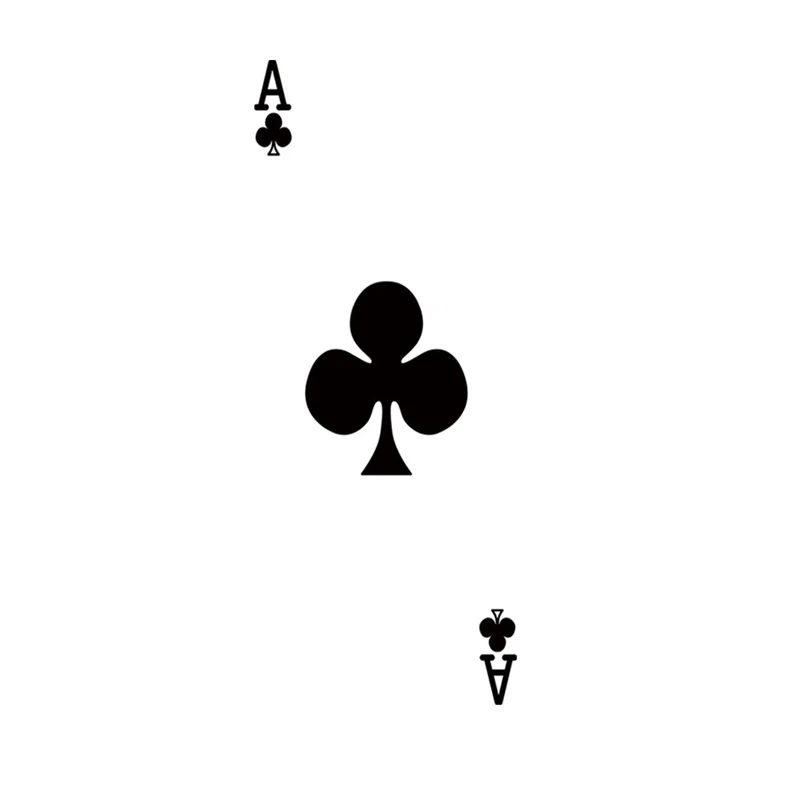 Креативные игровые карты Ace of clubs настенные наклейки для дверей DIY декор спальни