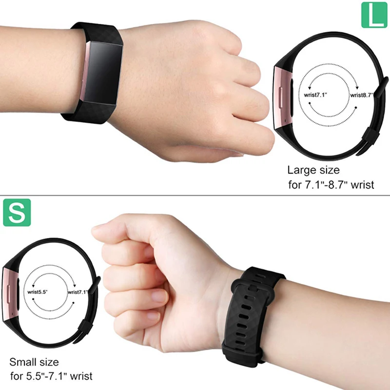 Прочный ремешок для часов Fitbit Charge 3 Fit Bit Charge3 силиконовый на запястье кожаный