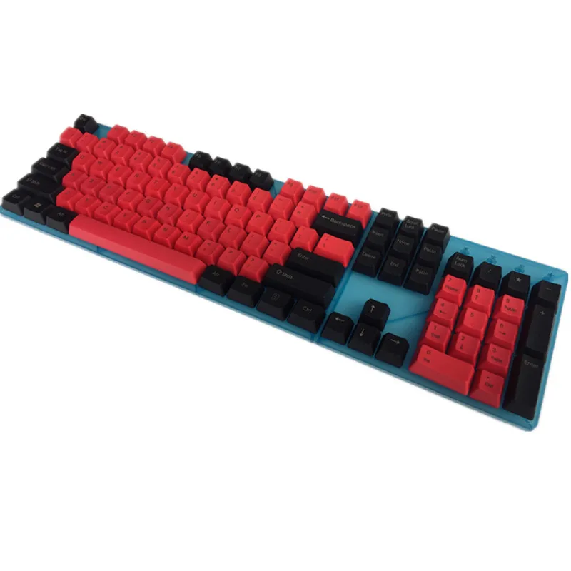 Крутой Джаз смешанный красный черный толстый PBT 104 87 61 ISO ANSI макет OEM профиль