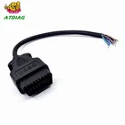 Штыревойгнездовой разъем Автомобильный диагностический интерфейс инструмент адаптер OBD2 16pin для расширения OBD 2 открытие OBD кабель