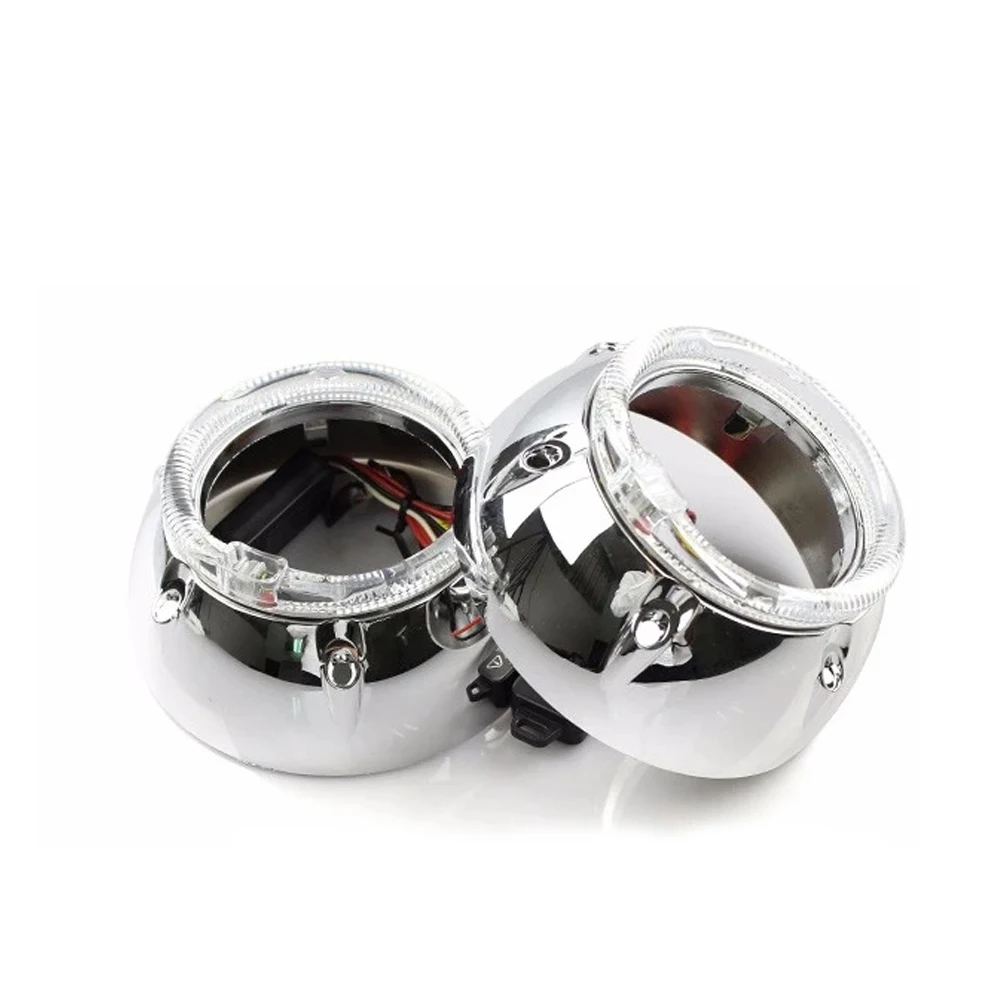 3 0 дюймов HELLA 5 Koito Q5 hid Биксеноновые линзы проектора белые глаза ангела кожухи
