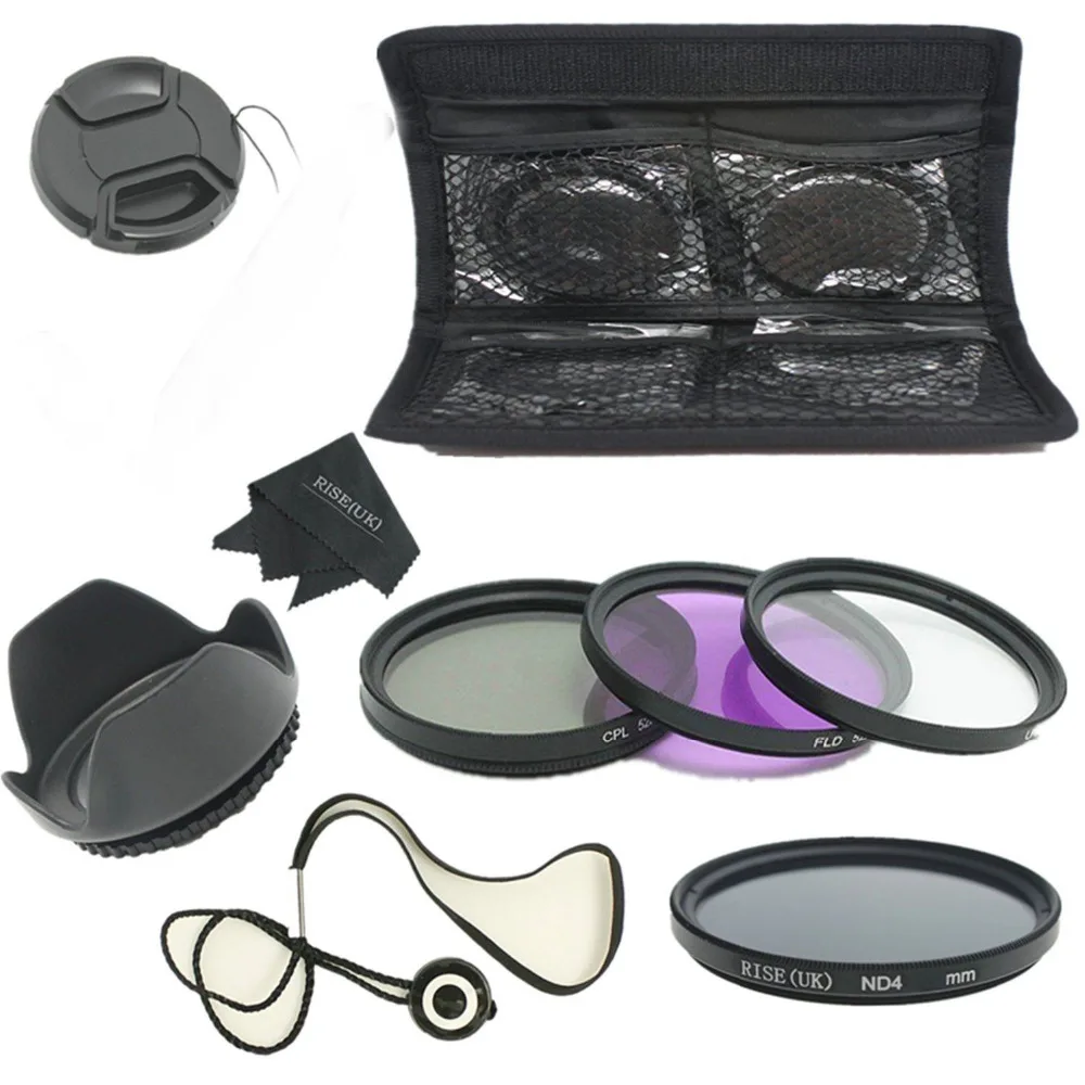 RISE (UK) 62 мм UV CPL FLD ND4 набор фильтров для объектива Tamron 18 250 70 300 270|lens filter|uv cpl fldlens filter kit