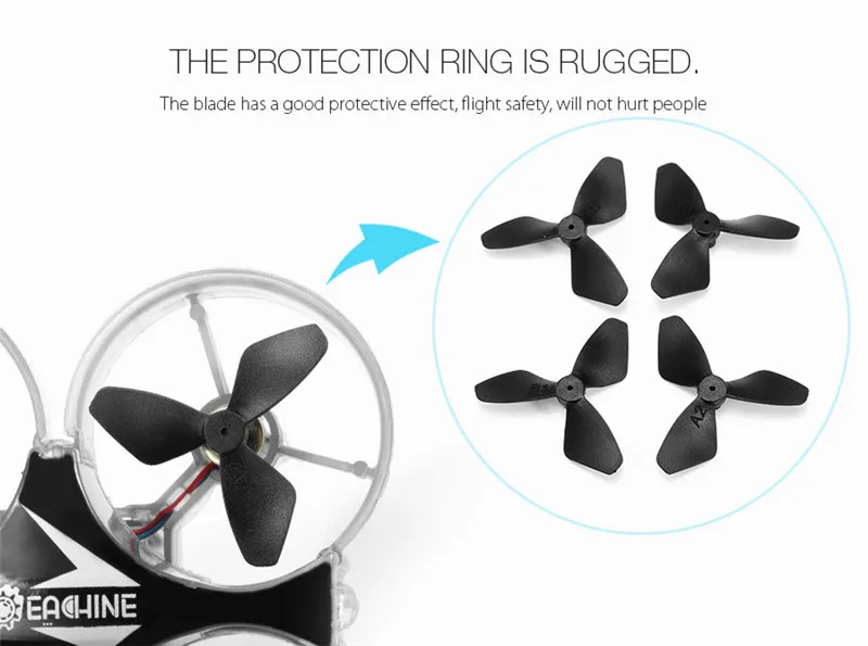 Eachine E012 Мини 2,4G 4CH 6 осевой Безголовый светодиодный светильник Радиоуправляемый Дрон Квадрокоптер вертолет режим 2 модели игрушек подарок RTF