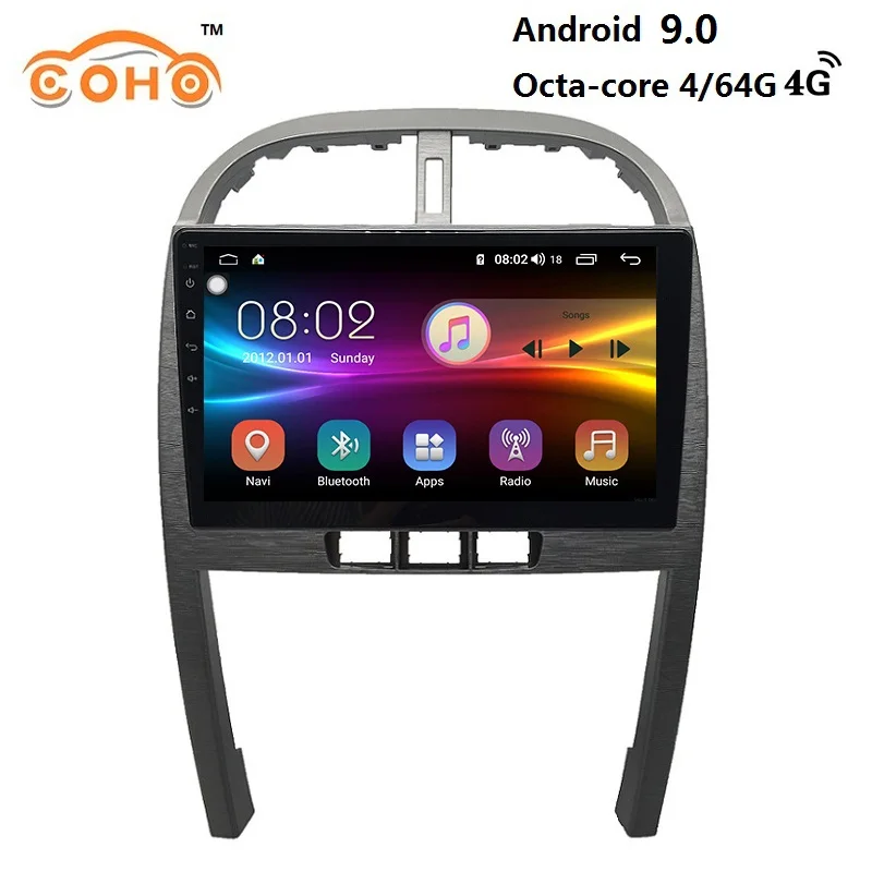 Tiggo FL Android 9,0 4+ 64G Автомобильный dvd multimidia android автомобильный Радио плеер для 2010-2013 Chery Tiggo3