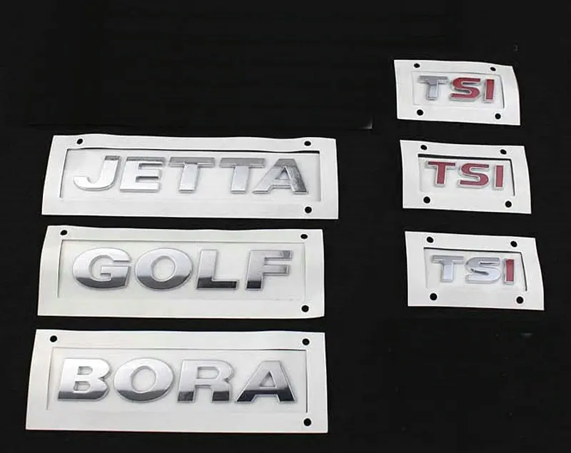 GOLF POLO BORA JETTAa PASSAT TIGUAN TOURAN CC TSI 1,4 1,6 230 300 330 380 ABS гальванические задние автомобильные Логотипы знак