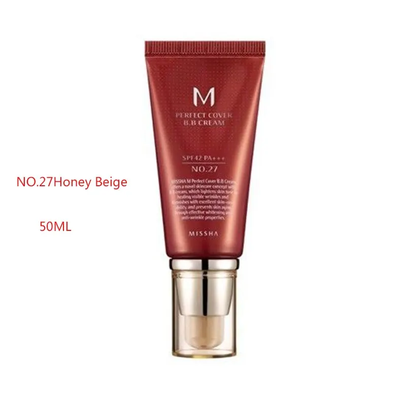 MISSHA М Perfect Cover BB крем SPF 42 PA + № 27 (Мёд бежевый) фонд корректор макияж оригинальный