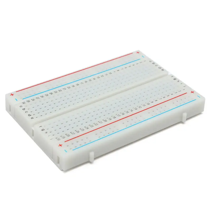 Миниатюрный беспаечный прототип макетная доска для хлеба белая 400 точек