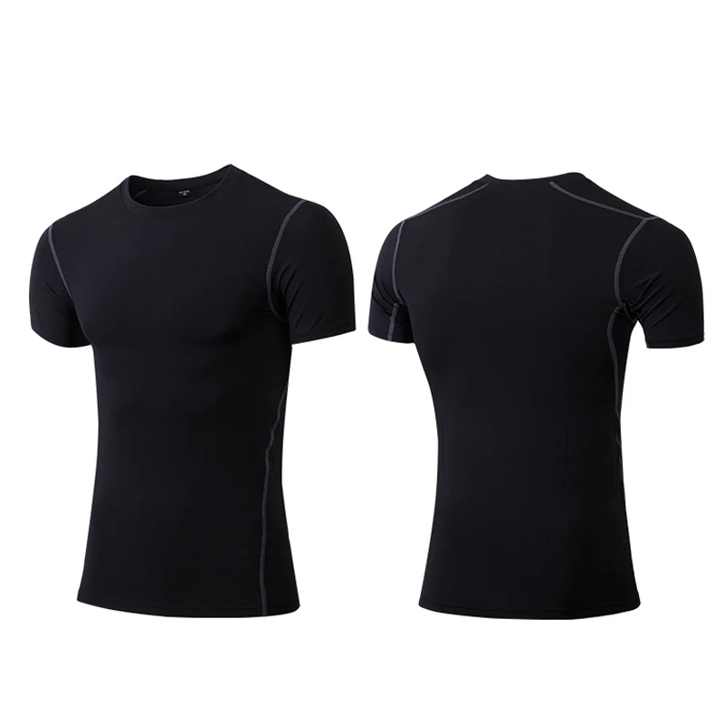 2021 new solid color men's sports fitness suit running clothes training gym clothing Three-piece |