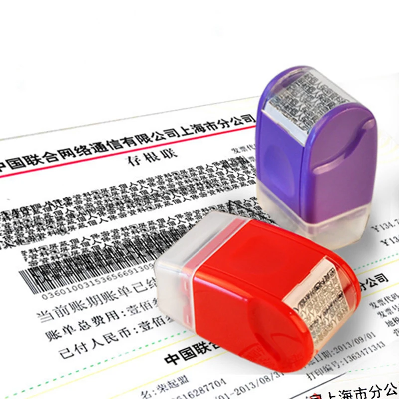 1 шт. практические защита данных роликовый штамп 6 цветов информационная ролик