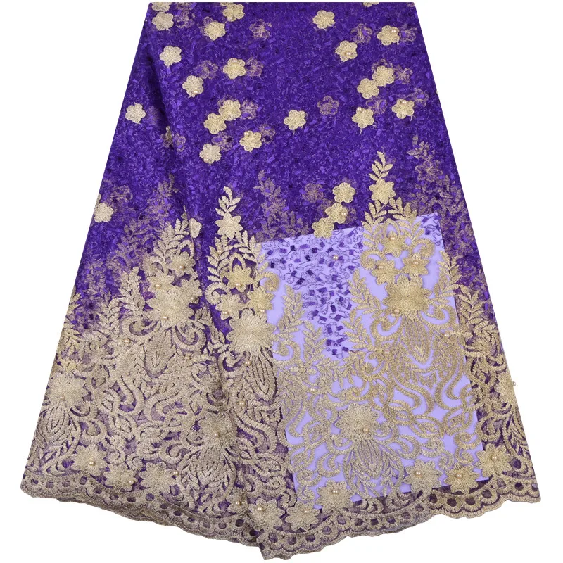 

Nigerian Lace Fabrics For Wedding 2018 African Lace Fabric With Stone High Quality Embroidery French Lace 1286