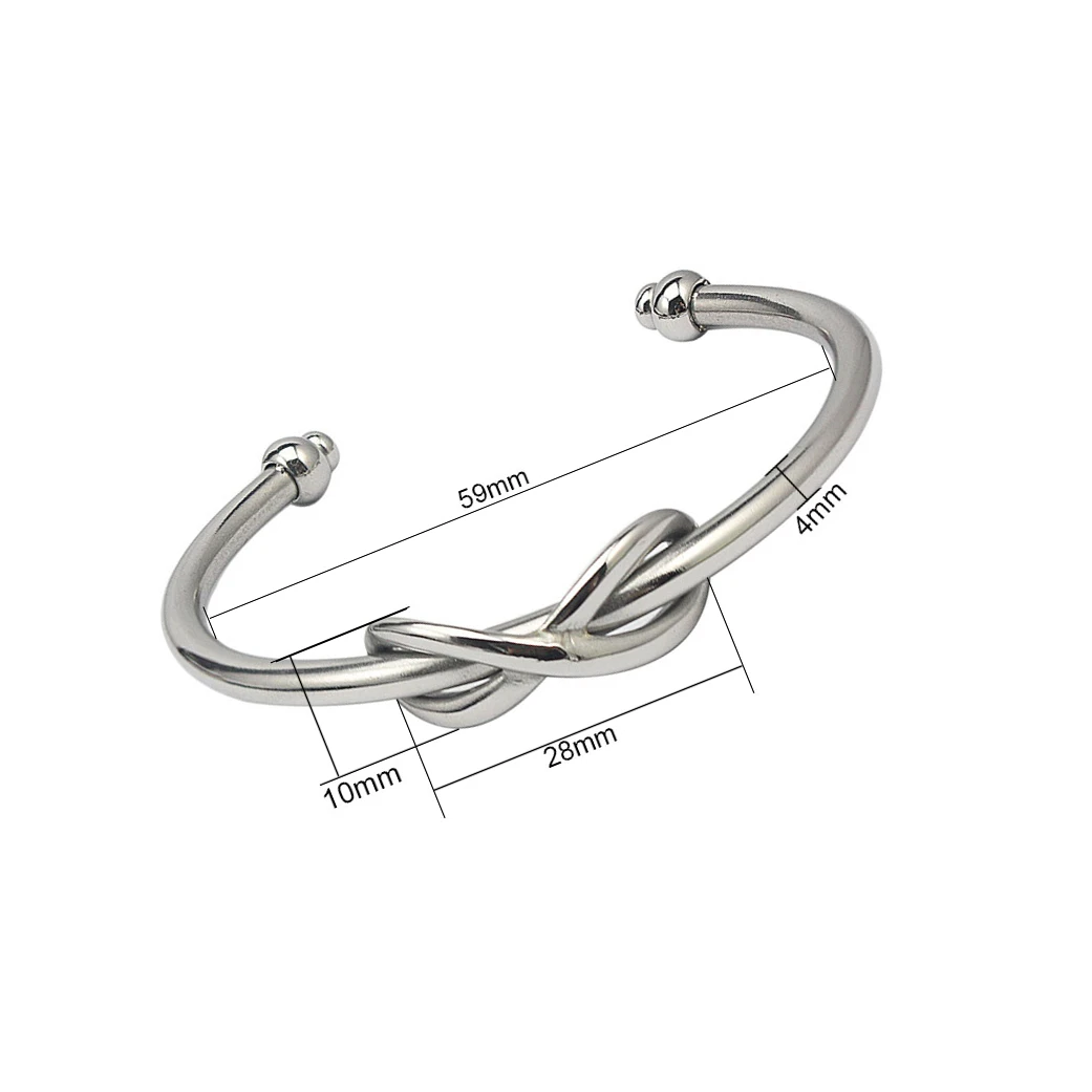 Fashionista gold color knot bangle &amp bracelet 316L Stainless Steel Bracelet | Украшения и аксессуары