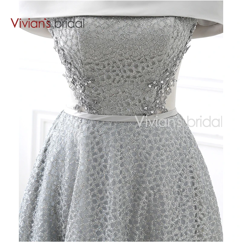 Vivian's Bridal спереди короткое длинное сзади платье для выпускного вечера Вечернее