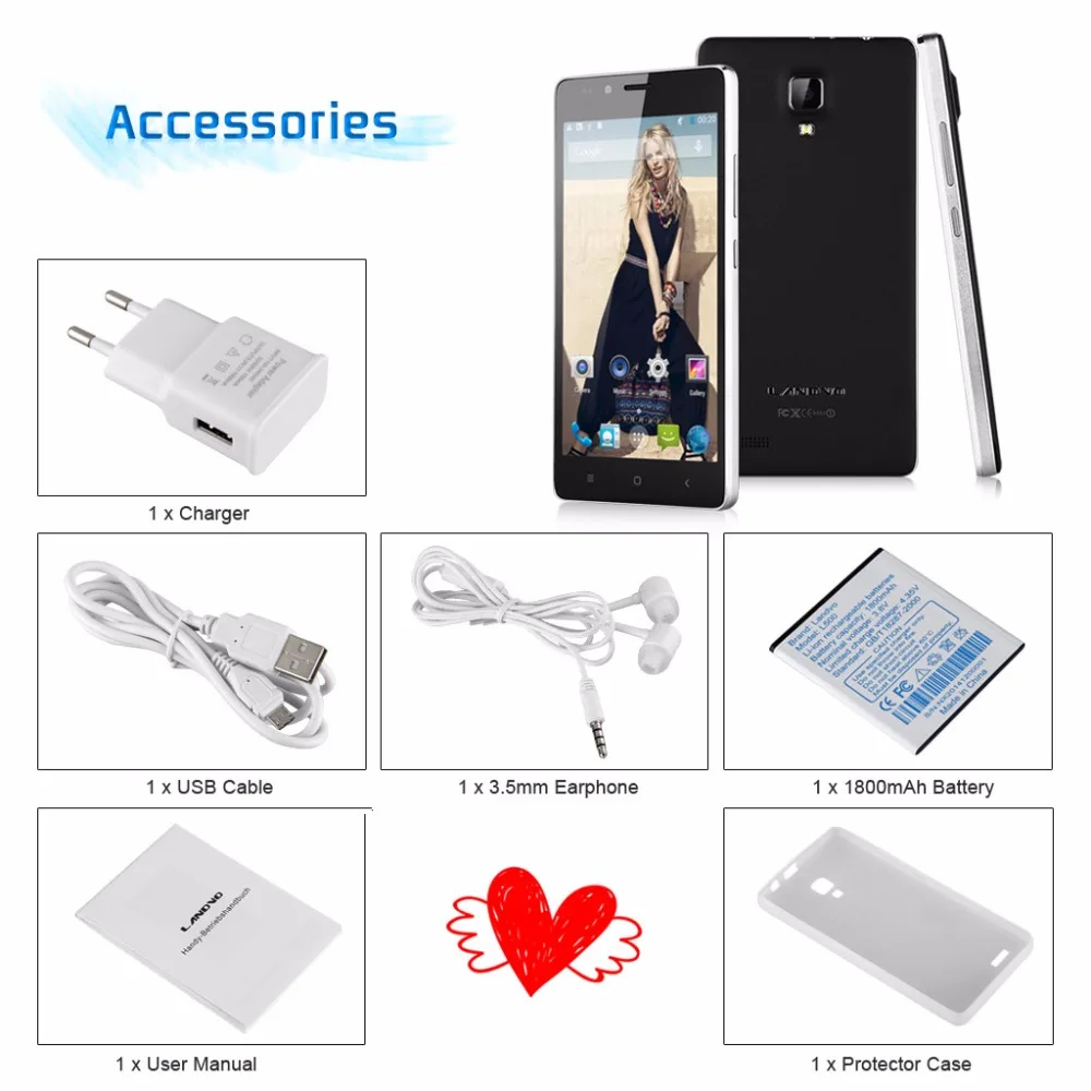 Оригинальный landvo L700 MT6592 Octa core Android 4.4.2 мобильный телефон 5.0 дюймов сотовых