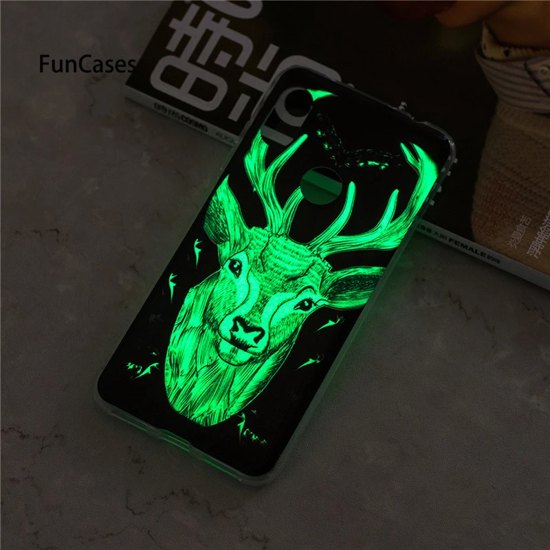Redmi Note 6 светящийся чехол на СПС Coque Xiaomi Чехол Сова единорог мультфильм Fundas для Note6