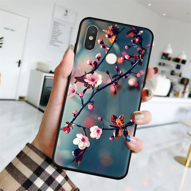 hbdfth ТПУ цветок чехол для спортивной камеры Xiao mi Red mi 3 4A 4X5 плюс 5A 6A 7A Note 5, 6, 7, 8 Pro mi 9 SE 9T F1 A1 5X A2 6X A3 чехол 8-литровый матовый чехол класса люкс - Цвет: hbdfth