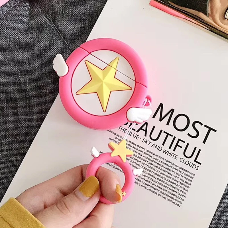 Style 2 Милый розовый чехол Sailor Moon airpods аксессуары для Apple Airpods сумка для зарядки Bluetooth наушники защитный чехол s - Цвет: Style 2