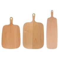 wooden cheese board and pizza board with handle kitchen chopping blocks cutting board for meat cheese bread and vegetables