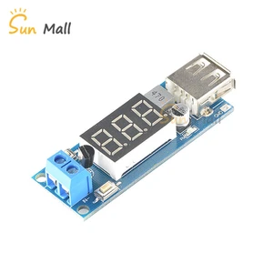 DC 4.5-40V To 5V 2A USB Charger LED Step-down Buck Converter Voltmeter Module Low Power
