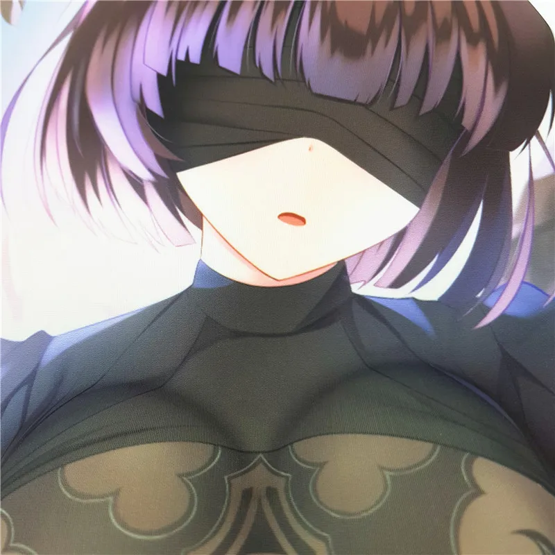 NieR: Automata 2B аниме игровые 3D коврики для мыши, 3D Женская Грудь Коврик для мыши с силиконовым гелем размер запястья 26*21*3,2 см