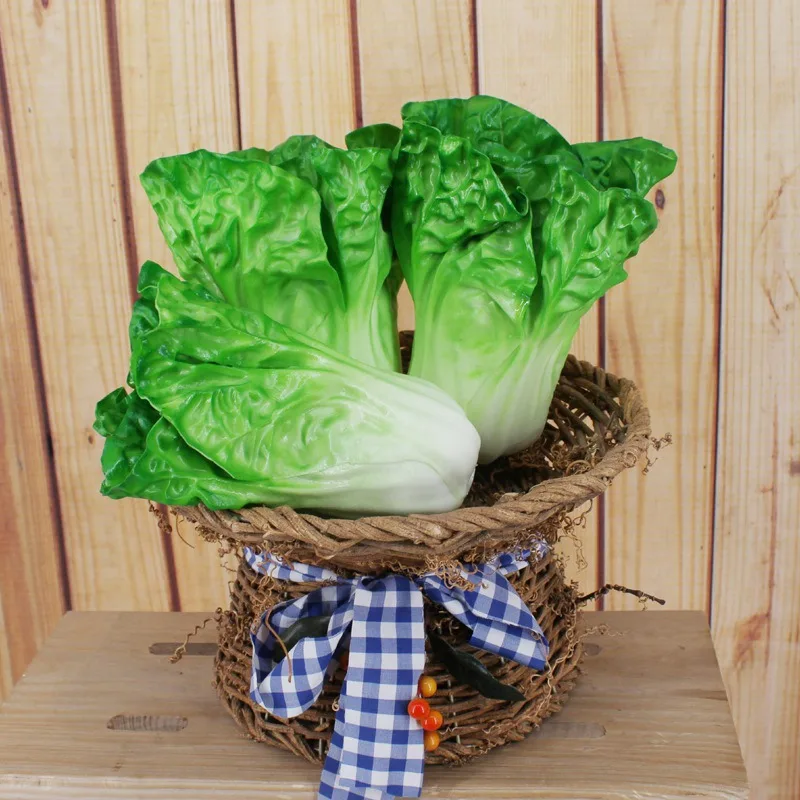 S004 lettuce Искусственные овощи пластиковые поддельные овощи еда стрельба реквизит домашний магазин украшения для ресторана детские развивающие игрушки - Цвет: S004 lettuce