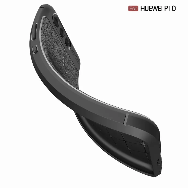 ZEALLION для Huawei P8 P9 P10 Lite Mate 9 10 личи зернистый ТПУ Мягкий Силиконовый противоударный