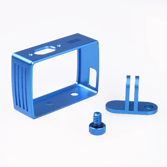 Blue Xiaoyi 4K Спортивная камера металлическая рамка алюминиевый сплав защитная рамка чехол Корпус для Xiaomi 2 Yi 4K Аксессуары для экшн-камеры - Цвет: Blue