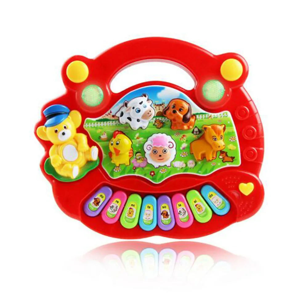 Kids Electronic Organ Musical Educational Piano Animal Farm Developmental Music Toy Gift For Baby Child Birthday | Спорт и