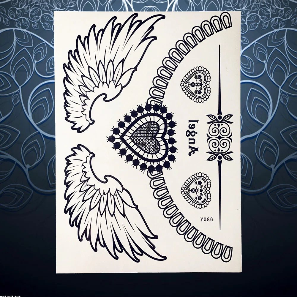 Сексуальные кружевные цветы рука ноги поддельные татуировки пасты для свадебных