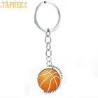 TAFREE 2017 мяч Поклонники подарки Модные баскетбольные двусторонние фото брелок ювелирные изделия баскетбольный игрок брелок держатель кольцо SP474