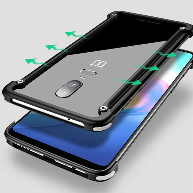 Простая алюминиевая металлическая рамка бампер для OnePlus 8/8 Pro/7 Pro/7T/7T Pro тонкая